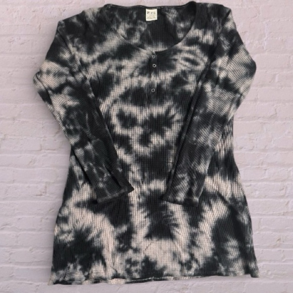 PINK Victoria's Secret Black and White Tie-Dye Mini Dress